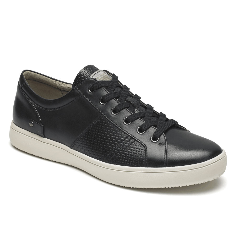 Rockport Singapore Mens Sneakers - Colle Tie Black - YS8950416